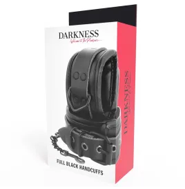 DARKNESS - MANETTE REGOLABILI IN PELLE NERA