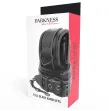 DARKNESS - ADJUSTABLE BLACK LEATHER HANDS HANDCUFFS