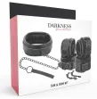 DARKNESS - MANETTE E COLLETTO IN PELLE NERA DARKNESS - MANETTE E COLLETTO IN PELLE NERA