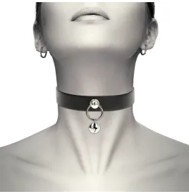 COQUETTE CHIC DESIRE - COLLAR CUERO VEGANO ACCESORIO WOMAN CASCABEL-ARO