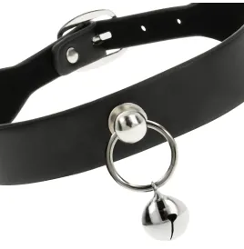 COQUETTE CHIC DESIRE - COLLAR CUERO VEGANO ACCESORIO WOMAN CASCABEL-ARO
