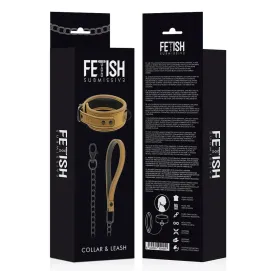 FETISH SUBMISSIVE ORIGEN - COLLAR CON CADENA CON FORRO DE NEOPRENO