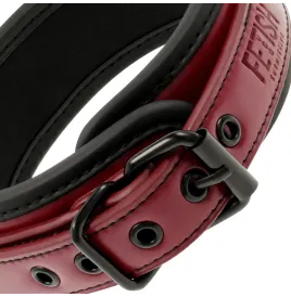 FETISH SUBMISSIVE DARK ROOM - COLLAR CON CADENA CON FORRO DE NEOPRENO