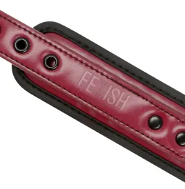 FETISH SUBMISSIVE DARK ROOM - COLLIER CHAÎNE DOUBLURE EN NÉOPRÈNE