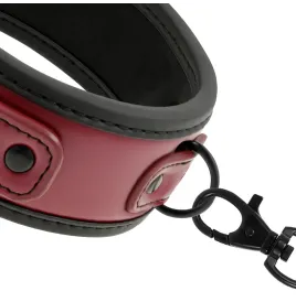 FETISH SUBMISSIVE DARK ROOM - COLLIER CHAÎNE DOUBLURE EN NÉOPRÈNE