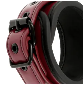 FETISH SUBMISSIVE DARK ROOM - MANETTE ALLA CAVIGLIA VEGAN IN PELLE CON FODERA IN NEOPRENE