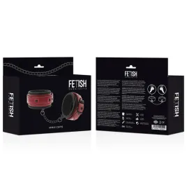 FETISH SUBMISSIVE DARK ROOM - MANETTE ALLA CAVIGLIA VEGAN IN PELLE CON FODERA IN NEOPRENE