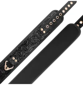 BEGME - BLACK EDITION COLLAR CUERO VEGANO CON FORRO DE NEOPRENO
