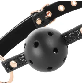 BEGME - BLACK EDITION BALL GAG CUIR VEGAN