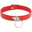 COQUETTE CHIC DESIRE - RED VEGAN LEATHER NECKLACE WOMAN FETISH ACCESSORY COQUETTE CHIC DESIRE - RED VEGAN LEATHER NECKLACE WOMAN FETISH ACCESSORY