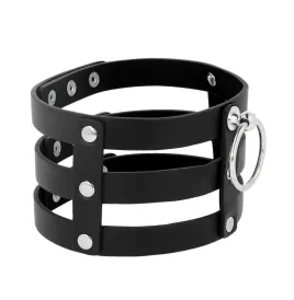 COQUETTE CHIC DESIRE - GIROCOLLO IN PELLE VEGANO STILE FETISH