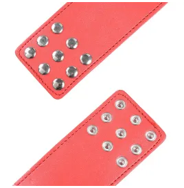 OHMAMA FETISH - MENOTTES ROUGES AVEC FERMETURE À PRESSION