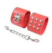 OHMAMA FETISH - RED HANDCUFFS WITH SNAP CLOSURE