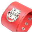 OHMAMA FETISH - RED HANDCUFFS WITH SNAP CLOSURE