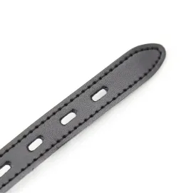OHMAMA FETISH - BALL GAG IN SILICONE CON CINTURA IN PELLE (LUCCHETTO INCLUSO)