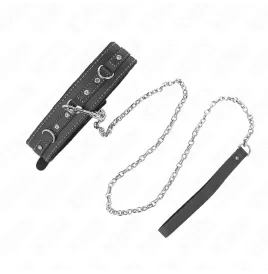 KINK - COLLANA IN PELLE PVC CON CINTURA 105 CM RIVETTO STRASS 41.5 X 4 CM