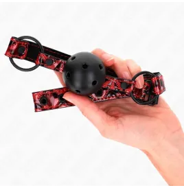 KINK - RAUTENMUSTER-BALL 4,5 CM GAG MODELL 2 64,5 CM VERSTELLBAR 42-60 CM