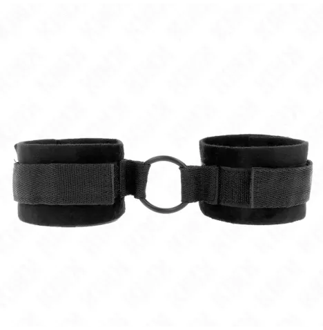 KINK - POLSINI IN PELLICCIA PER PRINCIPIANTI 25 CM CON O-RING 4 CM NERO REGOLABILE 15-25 CM