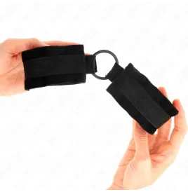 KINK - POLSINI IN PELLICCIA PER PRINCIPIANTI 25 CM CON O-RING 4 CM NERO REGOLABILE 15-25 CM