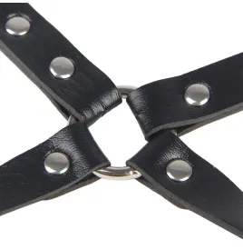 SUBBLIME - 953690 HANDCUFFS WITH BONDAGE BELT BLACK ONE SIZE