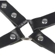 SUBBLIME - 953690 HANDSCHELLEN MIT BONDAGE-GÜRTEL SCHWARZ EINE GRÖSSE