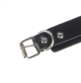 SUBBLIME - 953690 HANDCUFFS WITH BONDAGE BELT BLACK ONE SIZE
