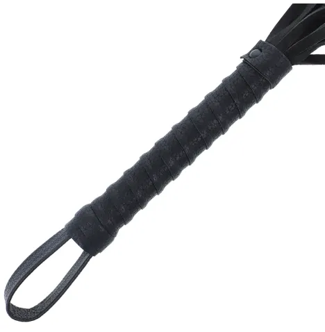 DARKNESS - SCHWARZE BONDAGE-PEISTE MIT LEDERGRIFF