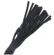 DARKNESS - BLACK BONDAGE WHIP WITH LEATHER HANDLE DARKNESS - BLACK BONDAGE WHIP WITH LEATHER HANDLE