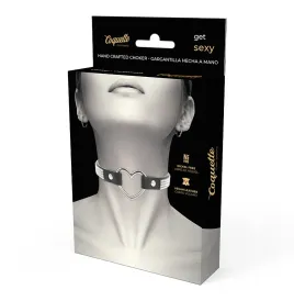 COQUETTE CHIC DESIRE - VEGANES LEDER-HALSBAND MIT HERZ