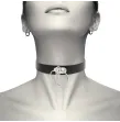 COQUETTE CHIC DESIRE - DOUBLE RING VEGAN LEATHER CHOKER COQUETTE CHIC DESIRE - DOUBLE RING VEGAN LEATHER CHOKER