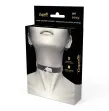 COQUETTE CHIC DESIRE - DOUBLE RING VEGAN LEATHER CHOKER COQUETTE CHIC DESIRE - DOUBLE RING VEGAN LEATHER CHOKER