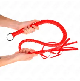 KINK - FRUSTA SERPENTE CON ANELLO MANO ROSSO 65 CM