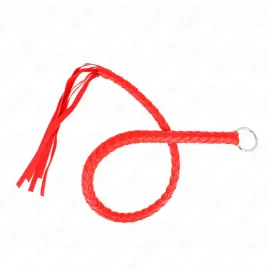 KINK - FRUSTA SERPENTE CON ANELLO MANO ROSSO 65 CM