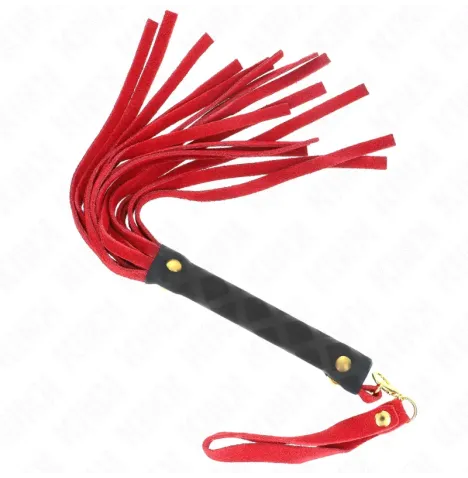 KINK - ROTE WILDLEDER MINI-PEITSCHE 30 CM