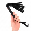 KINK - SCHWARZE WILDLEDER MINI-PEITSCHE 30 CM