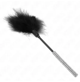 KINK - PLUMAS PARA COSQUILLAS CON MANGO DE DIAMANTES DE IMITACIÓN 27 CM
