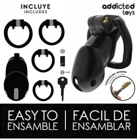 ADDICTED TOYS LOCKED - MINDNIGHT CELL CAGE À PÉNIS TAILLE L