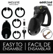 ADDICTED TOYS LOCKED - MINDNIGHT CELL CAGE À PÉNIS TAILLE L ADDICTED TOYS LOCKED - MINDNIGHT CELL CAGE À PÉNIS TAILLE L