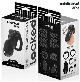 ADDICTED TOYS LOCKED - MINDNIGHT CELL CAGE À PÉNIS TAILLE L