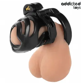 ADDICTED TOYS LOCKED - CAGE À PÉNIS À VERROUILLAGE ÉTERNEL 9 CM