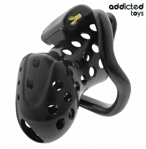 ADDICTED TOYS LOCKED - CHAINED HOLLOW PENIS CAGE 10.5 CM