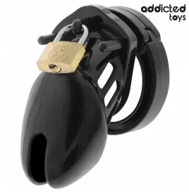 ADDICTED TOYS LOCKED - OBSIDIAN HOLD PENIS CAGE SIZE S