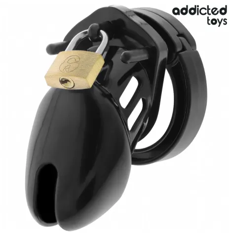 ADDICTED TOYS LOCKED - OBSIDIAN HOLD PENIS CAGE SIZE S
