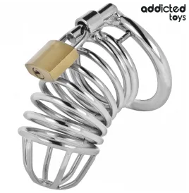 ADDICTED TOYS LOCKED - IRON CELL JAULA PARA PENE DE METAL 4 CM TALLA S