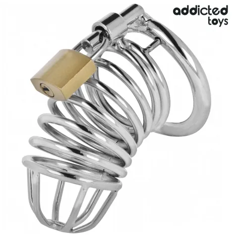 ADDICTED TOYS LOCKED - IRON CELL METALL-PENISKÄFIG 4 CM GRÖSSE S