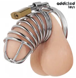 ADDICTED TOYS LOCKED - IRON CELL METALL-PENISKÄFIG 4 CM GRÖSSE S