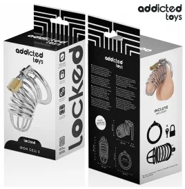 ADDICTED TOYS LOCKED - IRON CELL METALL-PENISKÄFIG 4 CM GRÖSSE S
