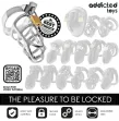 ADDICTED TOYS LOCKED - SILVER LOCK PENIS CAGE METAL SIZE M ADDICTED TOYS LOCKED - SILVER LOCK PENIS CAGE METAL SIZE M