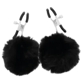 DARKNESS - NIPPLE CLAMPS WITH POM POMS 1