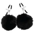 DARKNESS - NIPPELKLAMMERN MIT POM POMS 1 DARKNESS - NIPPELKLAMMERN MIT POM POMS 1